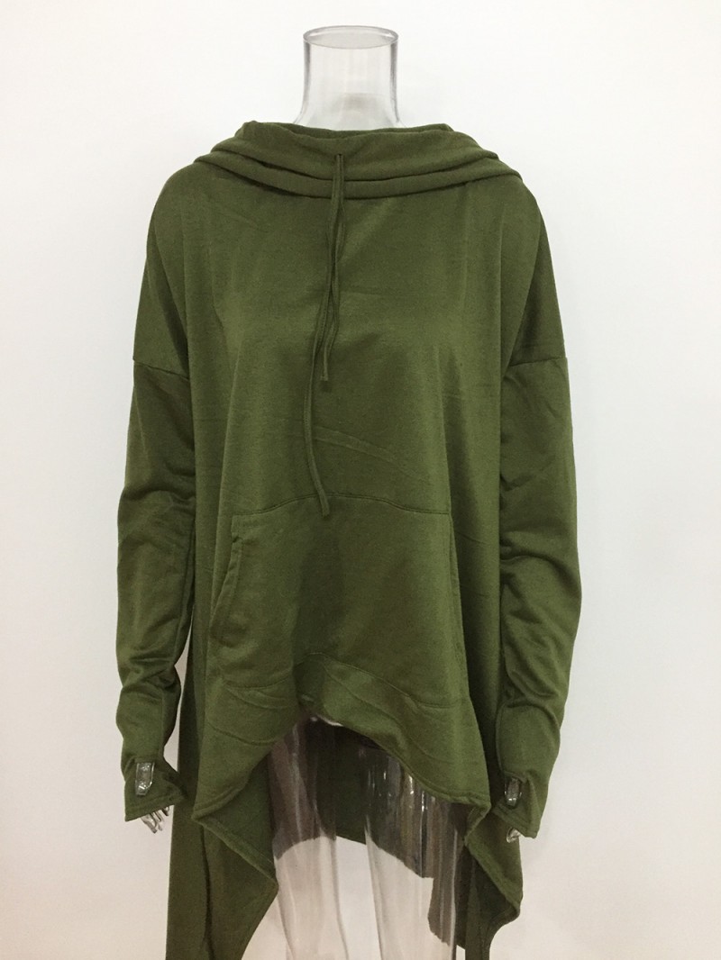 Army Green Loose Moroccan Hoody Xlarge