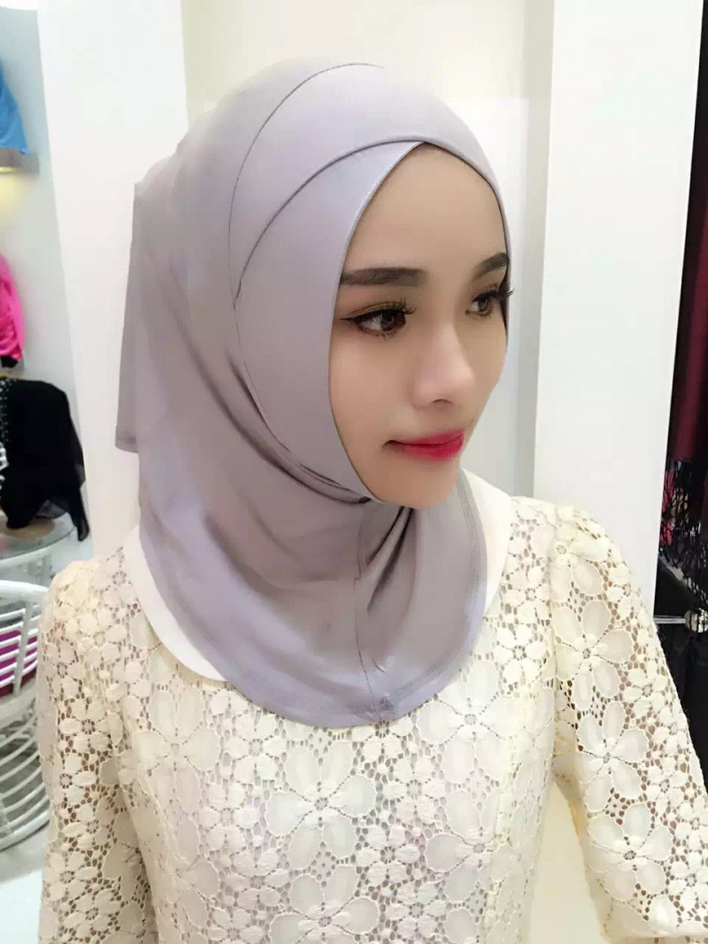 Light gray Crossover Modal One Piece Ready Scarf 