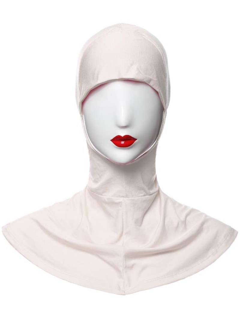 Beige Modal Structured Scarf Underscarf 