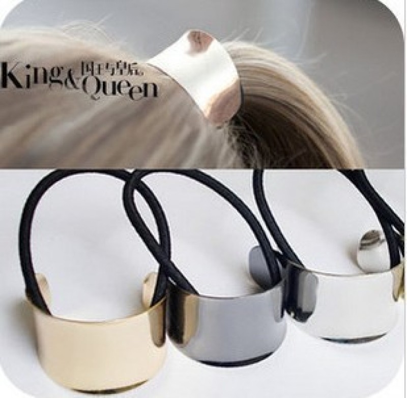 Gold Metal Ring Hair Band