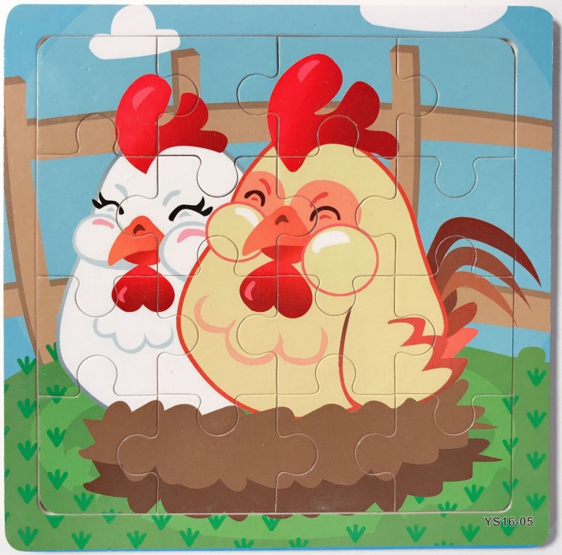 16 Pieces Of New Hens 48 Piece Childrens Puzzle