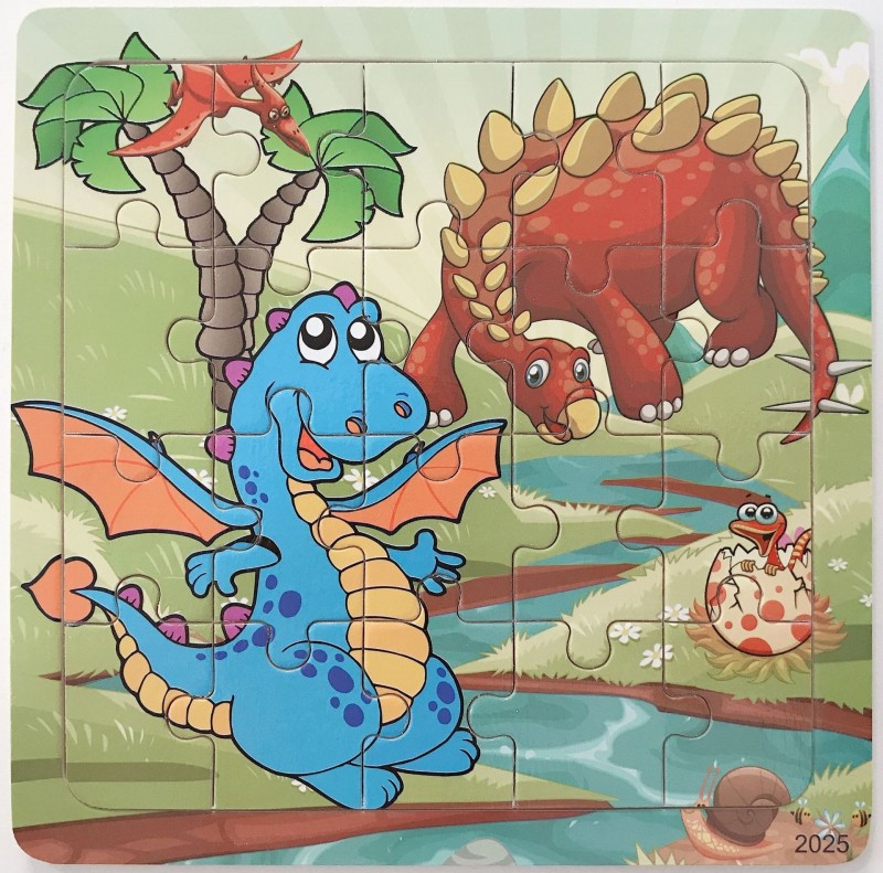 20 Pieces Of 2025 Dinosaurs 79 Piece Childrens Puzzle