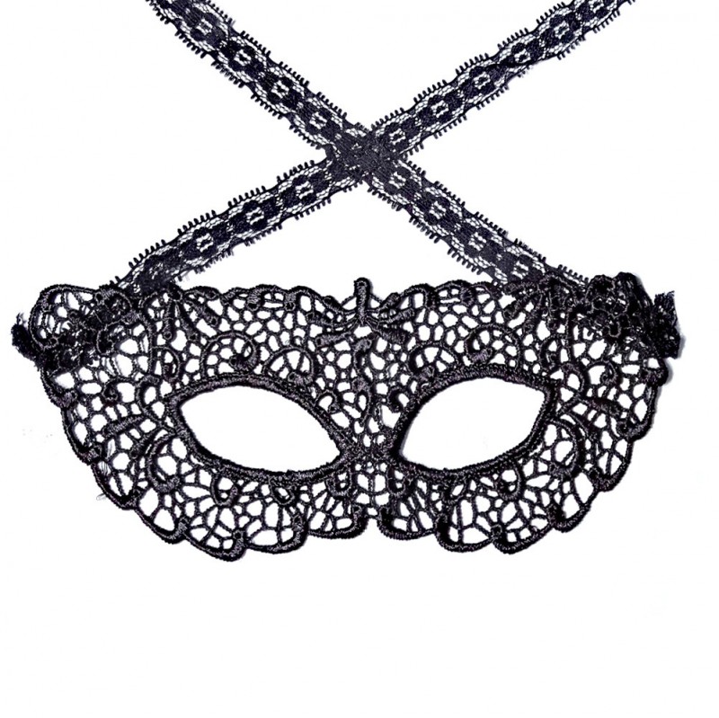 M5003 Black Lace Venetian Party Mask