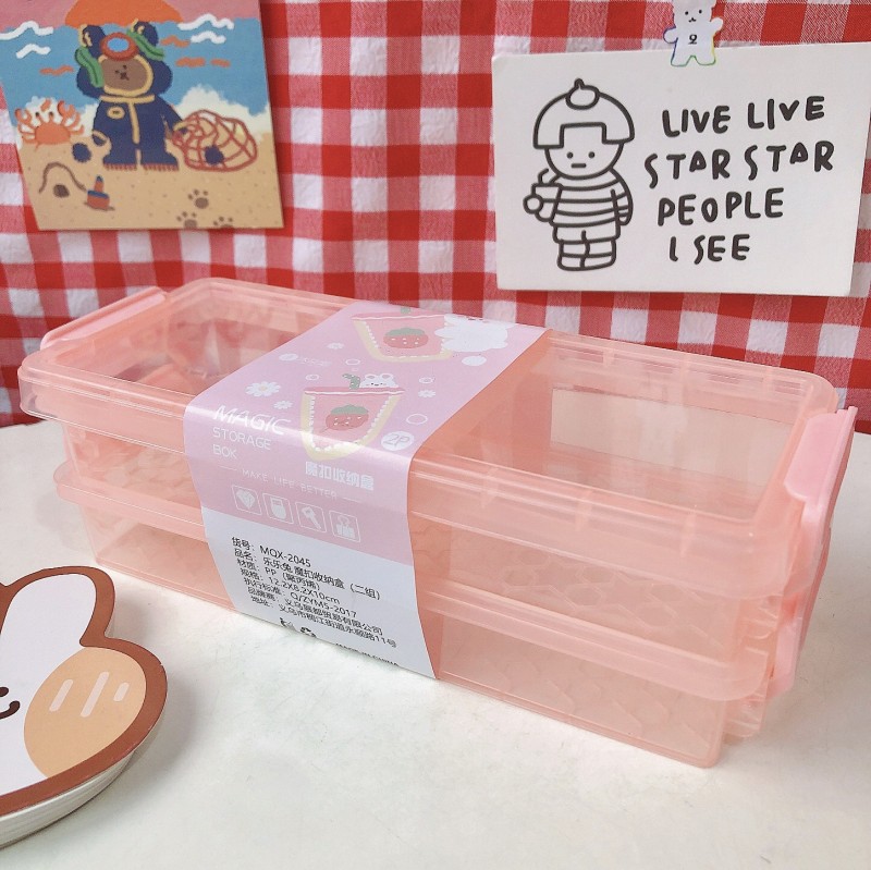 Pink Bunny Storage Pen Box Pencil Case
