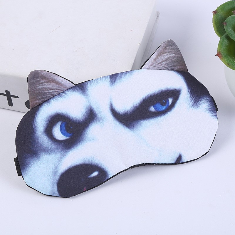 Pouting Husky Cotton Eye Mask