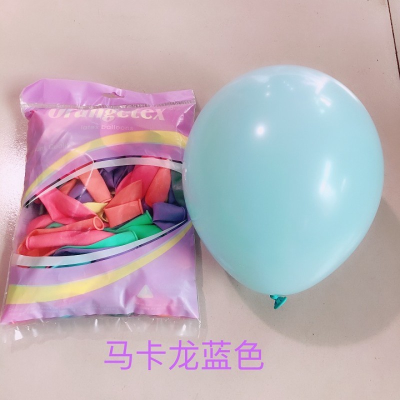 10 Inch Macaron Blue Packlatex Balloons
