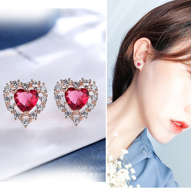 Wh154 Silver Needle Korean Style Earrings