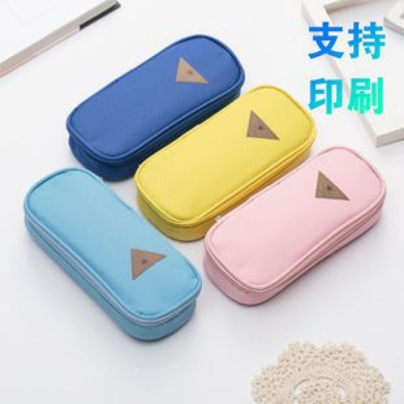 Pink Canvas Pencil Case