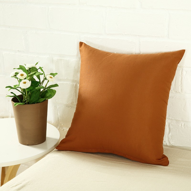 Light Coffee Hug Pillowcase 45*45cm Basic Colours Cushion Covers