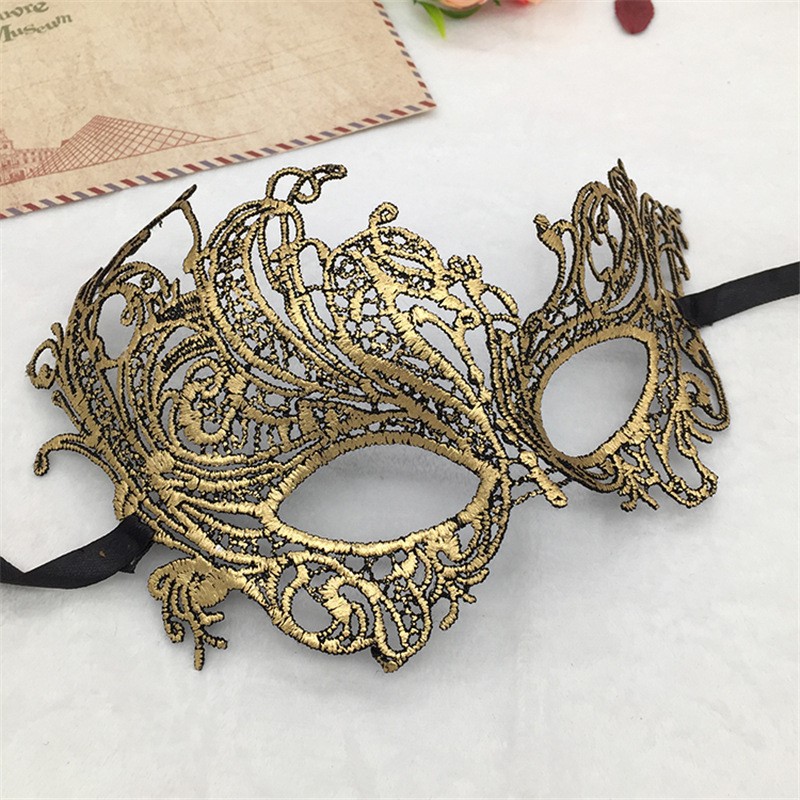 Gold Styling - Phoenix Lace Venetian Party Mask