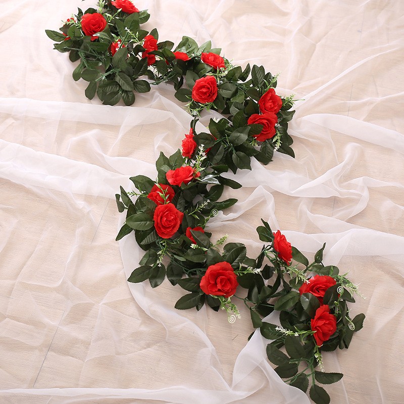 Tea Rose Red Artificial Flowers