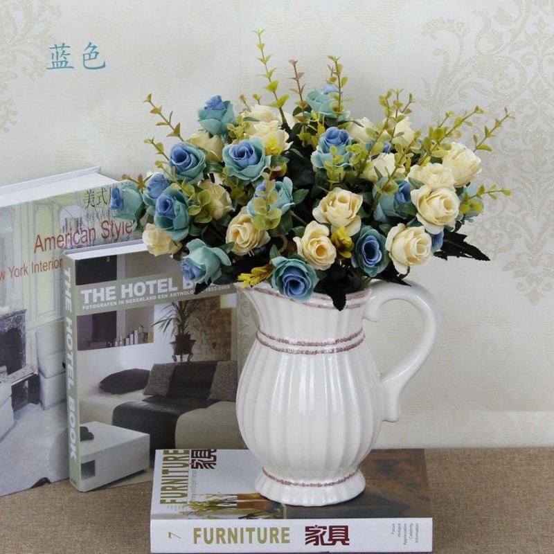Blue Simulation Artificial Flowers