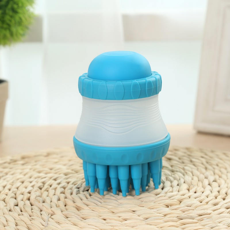 Bath Brush Blue Pet Bath Massage Brush