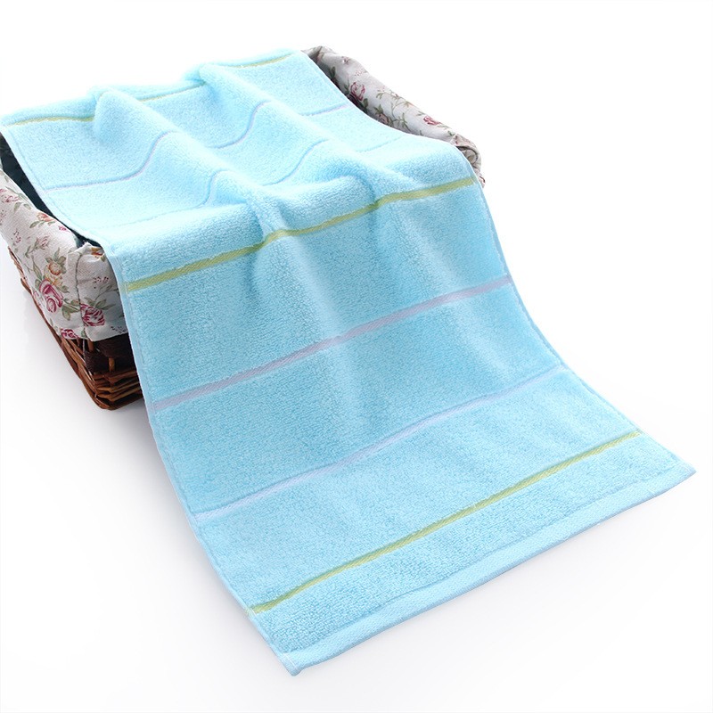 Satin Blue 32x72cm Cotton Wash Towel