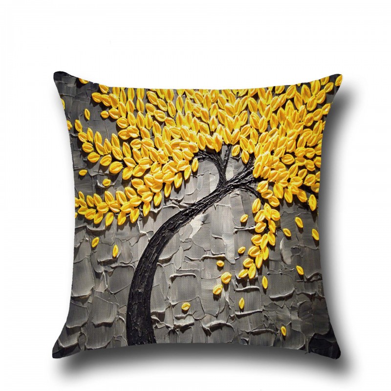No.06 45*45cm Oil Painting Pillow Cushion Cover
