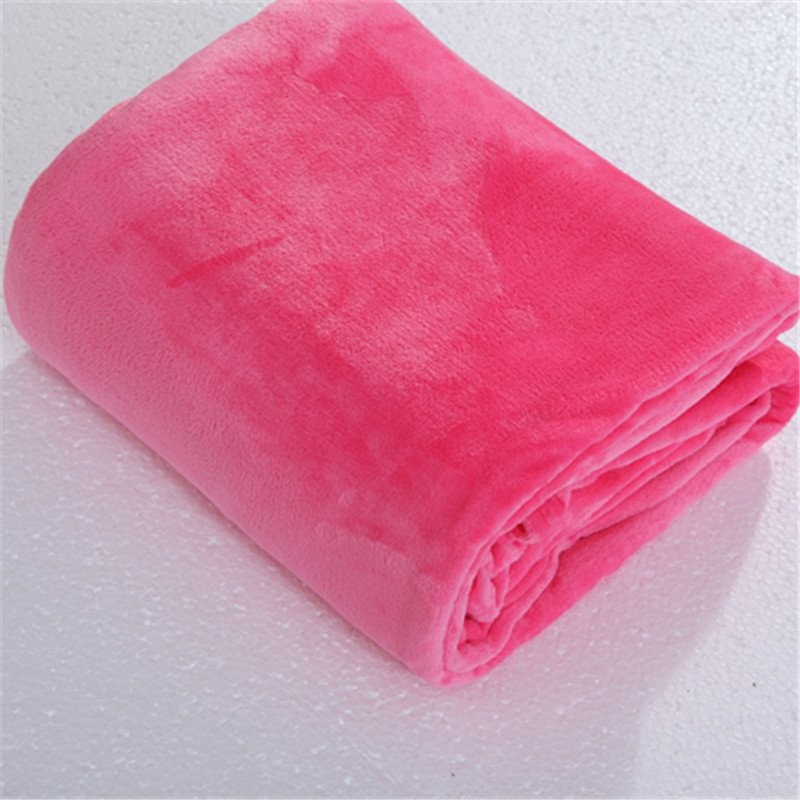 Watermelon Red 100*150 Medium Simple Fleece Blanket