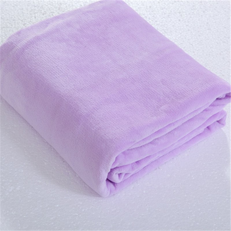 Light Purple 70*100 Medium Simple Fleece Blanket