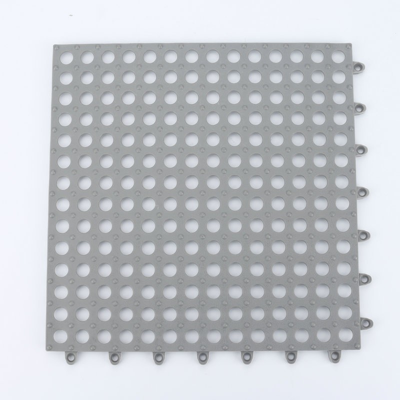 Gray 30mm*30mm Non Slip Bathroom Tile Mat