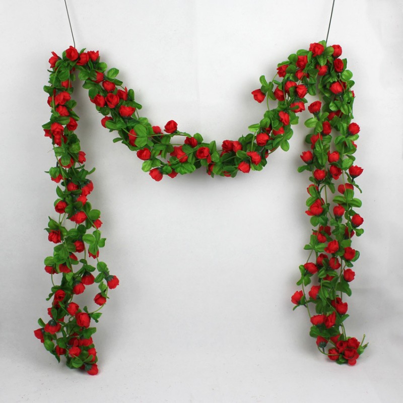 Red Artificial Flower Vine