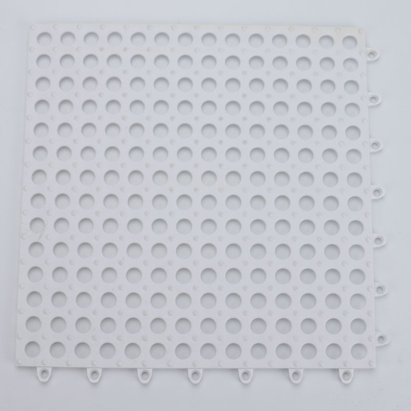 White 30mm*30mm Non Slip Bathroom Tile Mat
