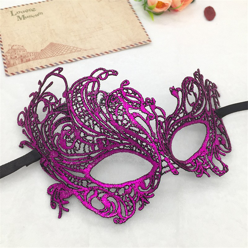Purple Stereotype - Phoenix Lace Venetian Party Mask