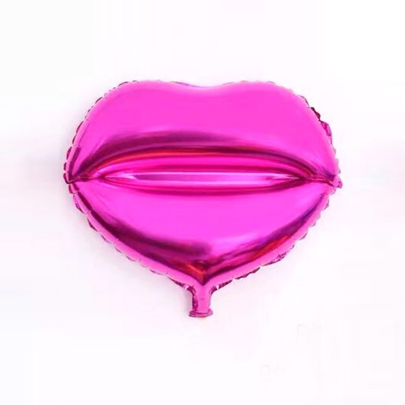 Lips Rose Red Foil Balloon