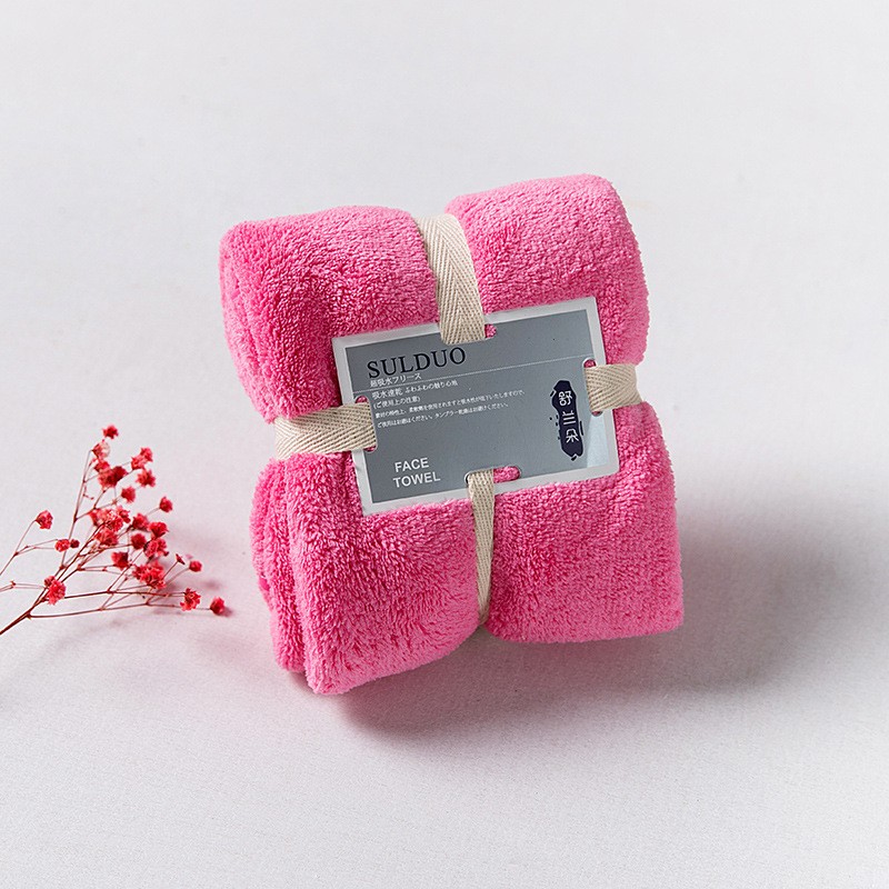 Rose Red 36 * 80cm Quick Drying Towel
