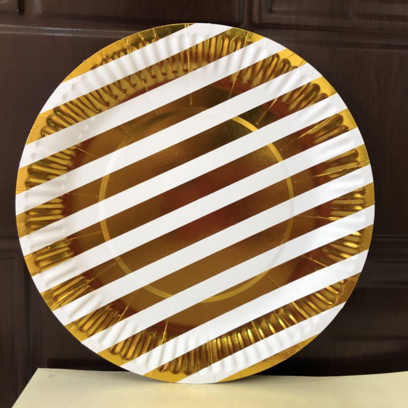 Stamping Stripe 7 Inch Plate A Pack Of 10 Plates