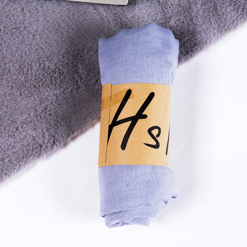 Light Grey Cotton Linen Classic 180x130cm Extra Maxi Hijab
