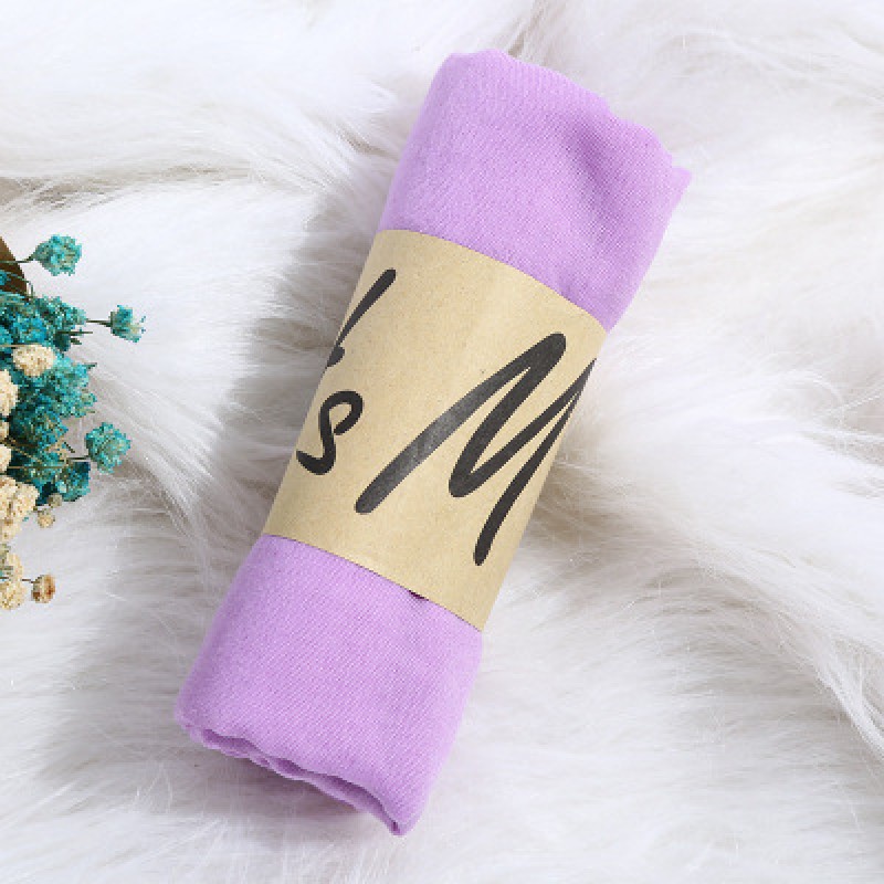 Light purple Cotton Linen Lightweight 180x55cm Hijab