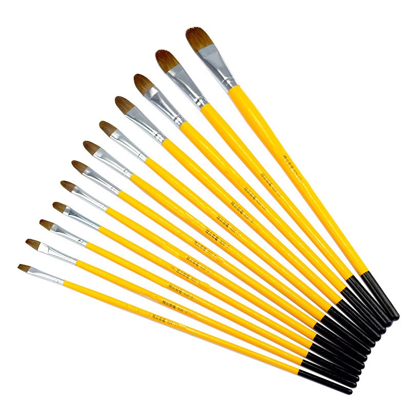 No. 6 Brushyellow And Black Paint Brush