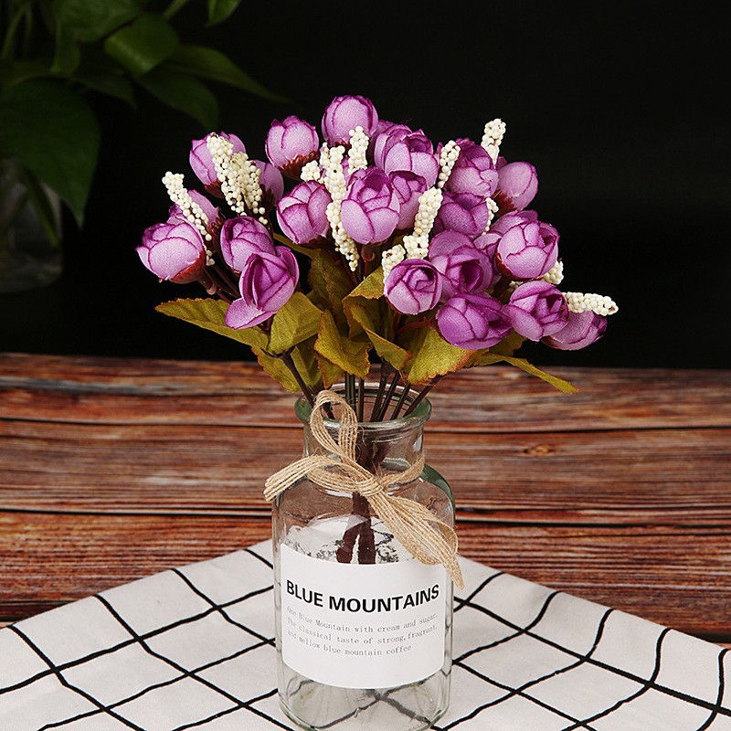 F19 Autumn Star Bud Purple Artificial Flowers