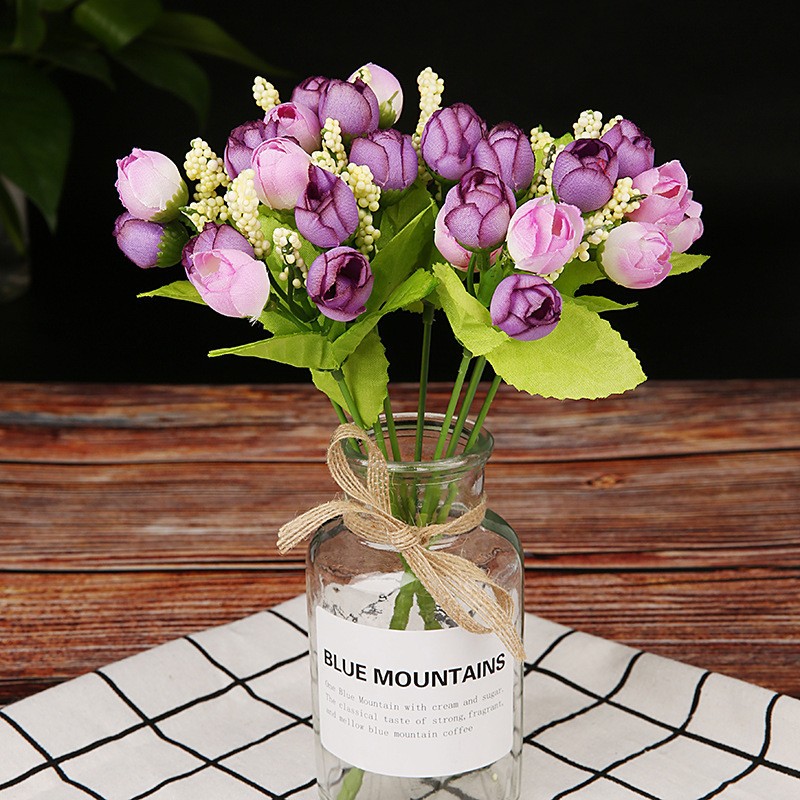 F15 Spring Star Bud Purple Artificial Flowers