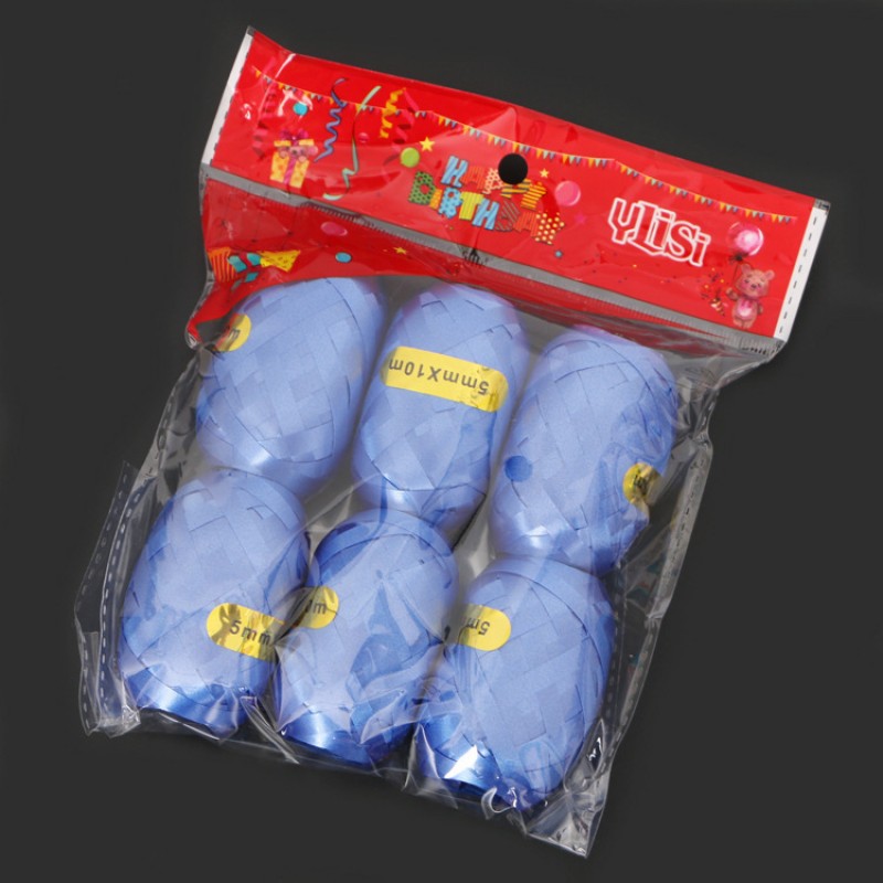 Ordinary Blue 6 Rolls Ribbon 10 Metre Rolls