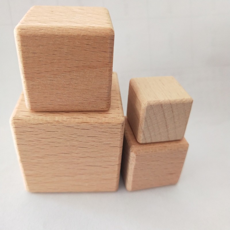 Rounded Corner 2cm Craft Blocks Wooden Diy