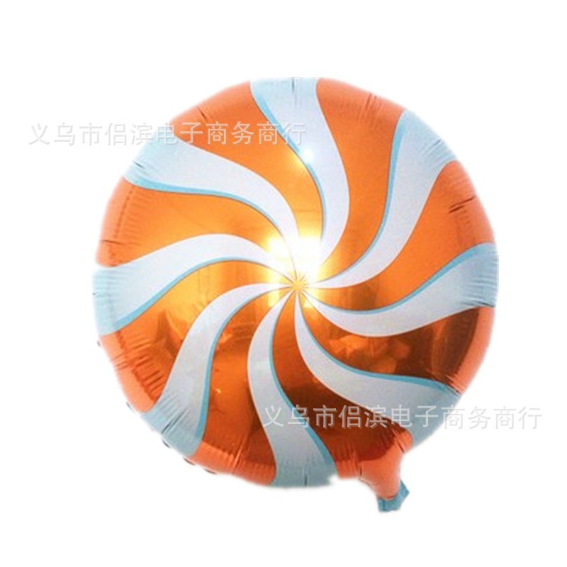 Orange Lolipop Aluminium Foil Balloon