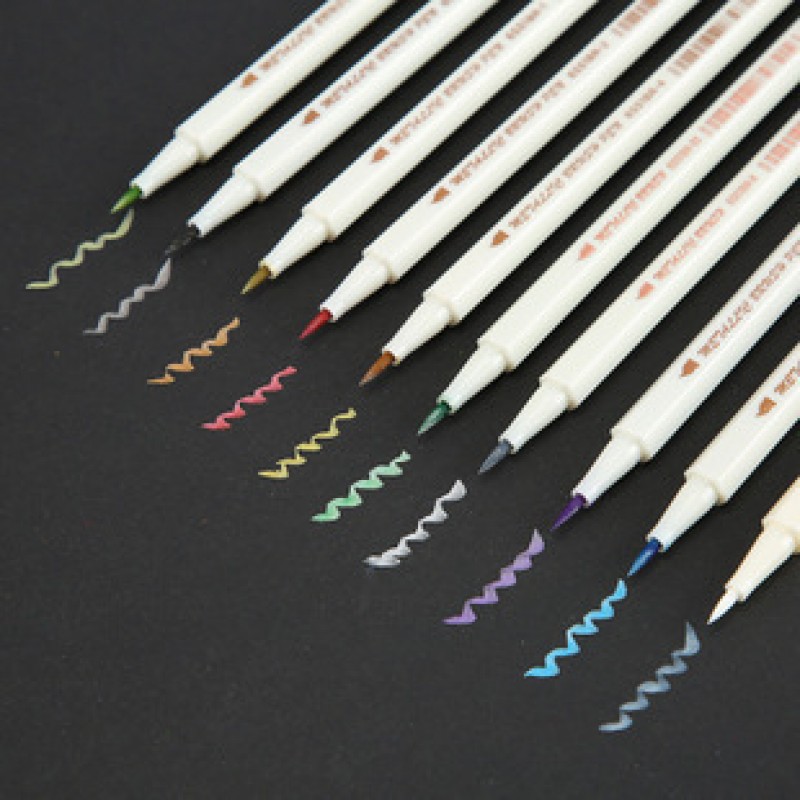 Green Soft Brush Creative Art Pens