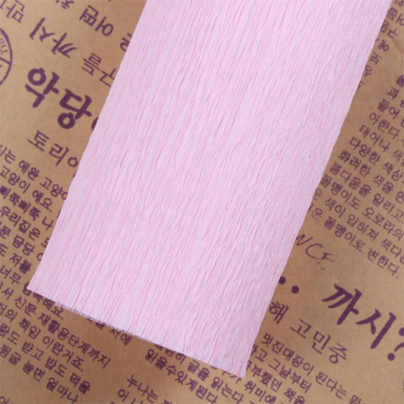 Light Pink Crepe Paper Flower Wrapping Paper