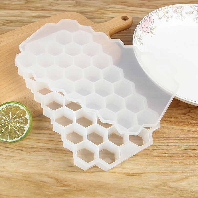 White Silicone Honeycomb Ice Tray