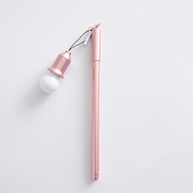 Light Bulb Pen Pink 0.38mm Luminous Pen