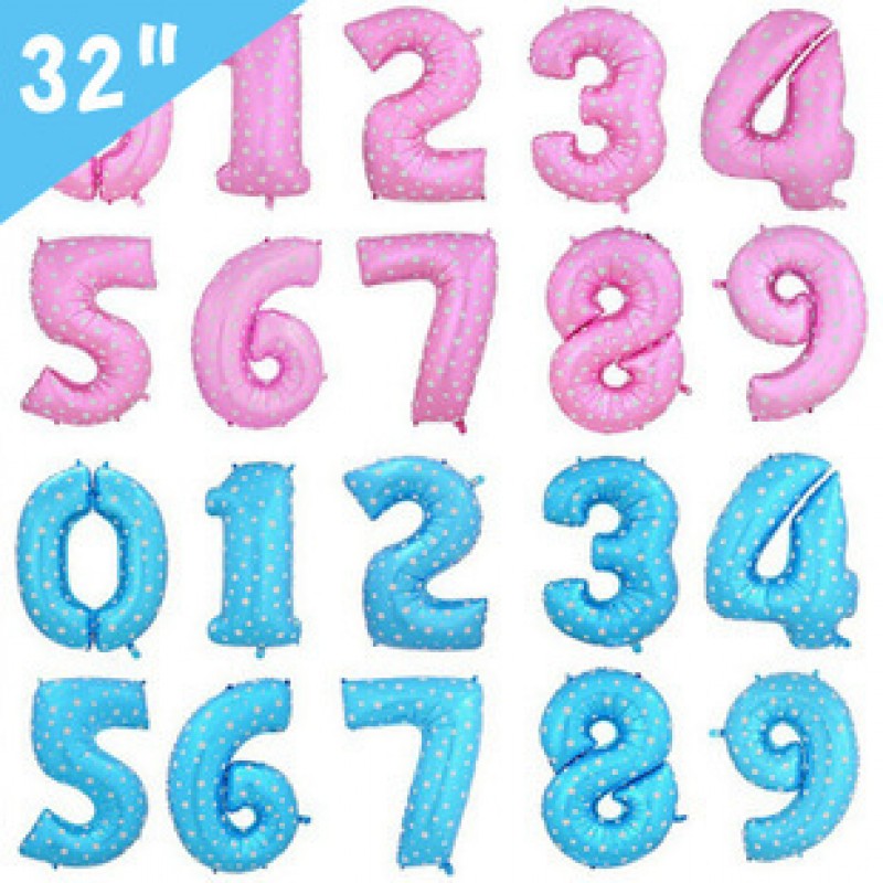 32in Pink Number 7 Birthday Balloons Aluminium Foil