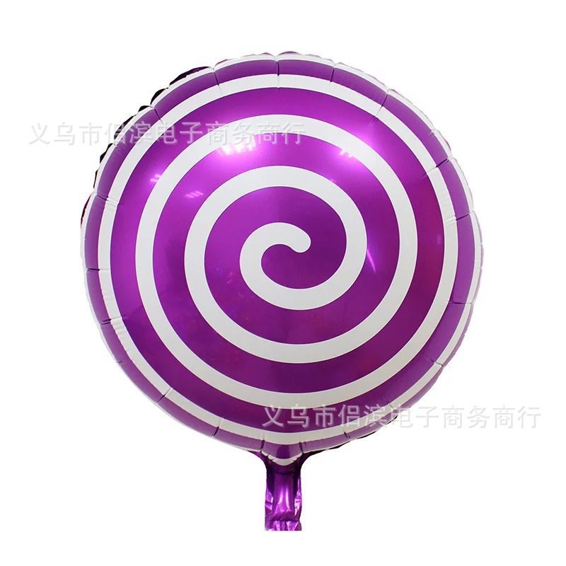 18 Inch Purple Lollipop Aluminium Foil Balloon