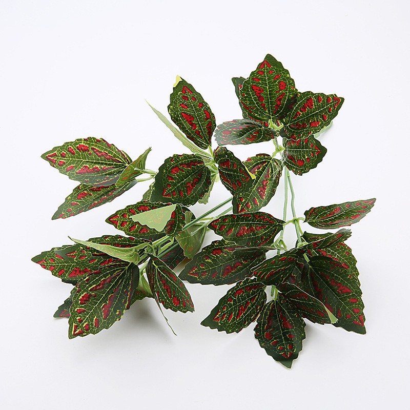 A13 Cold Water Leaf Red Artificial Plant Leaves