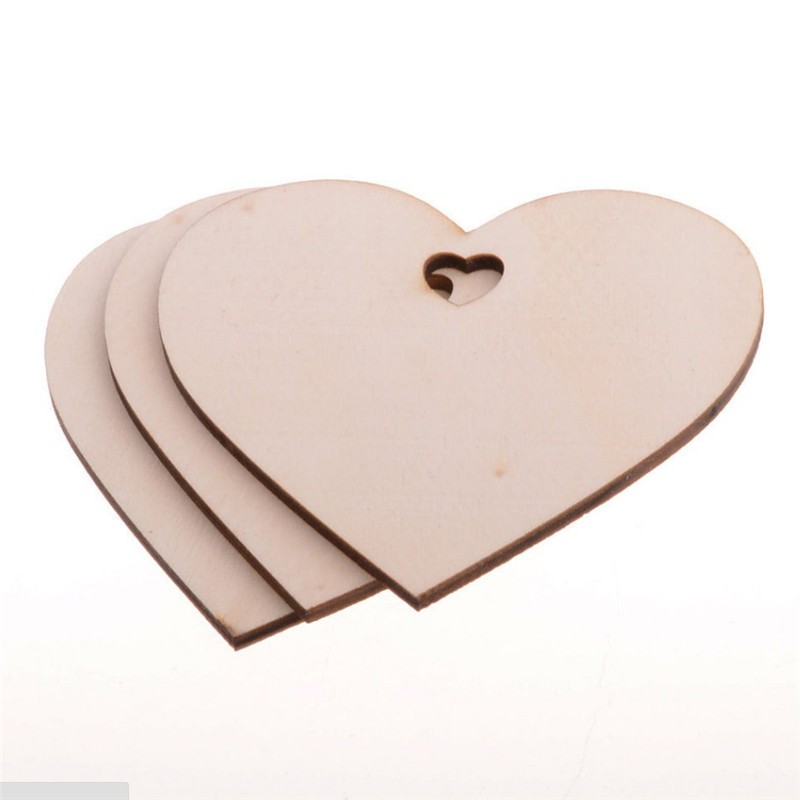 Love 10 Pieces Valentines Wooden Crafts Diy
