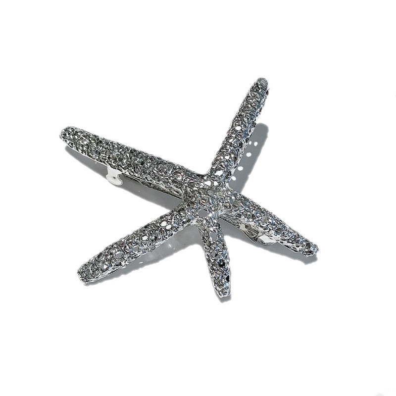 Starfish Silver Alloy Hair Pin