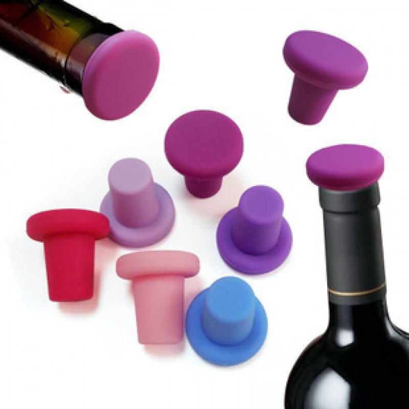 Rose Red Silicone Wine Bottle Cap