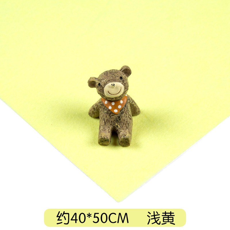 Light Yellow-Single Sheet 40cmx50cm Diy Felt Fabric