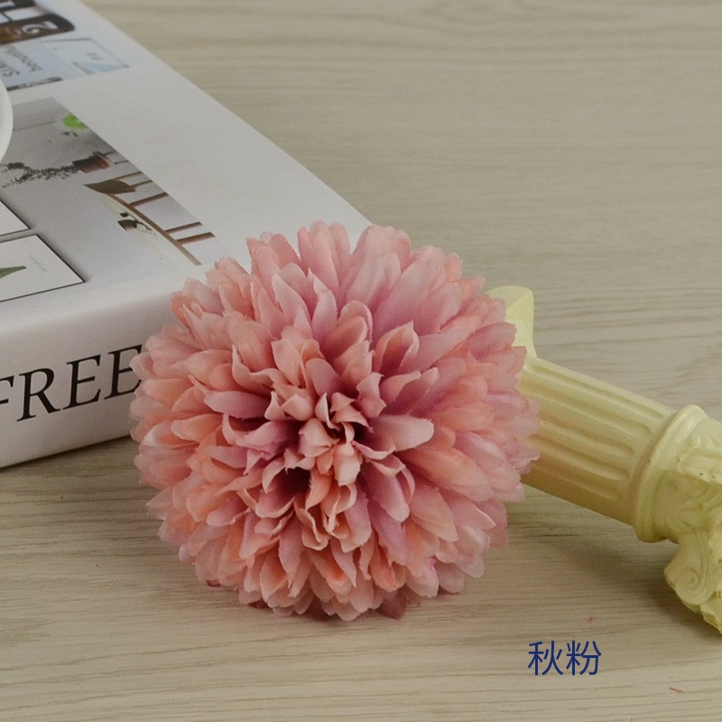 Autumn Pinkdiameter 7Cm Artificial Chrysanthemum Head