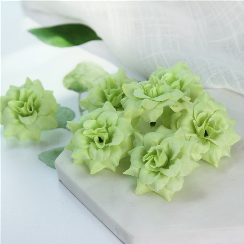 Green Velvet Small Horn Rose