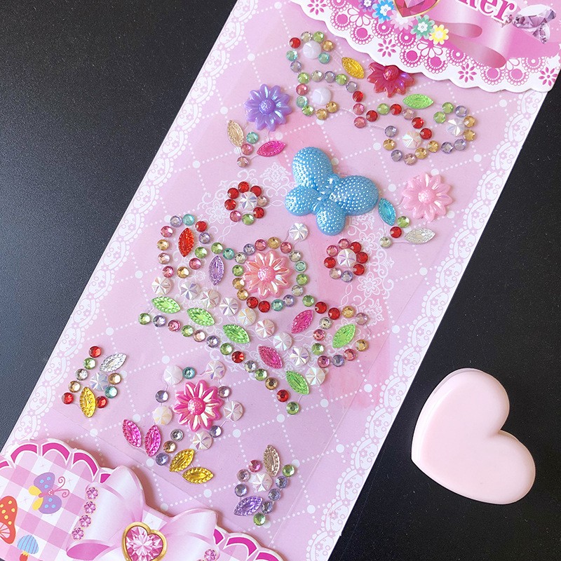 Butterfly Crown Diamond Crystal Stickers